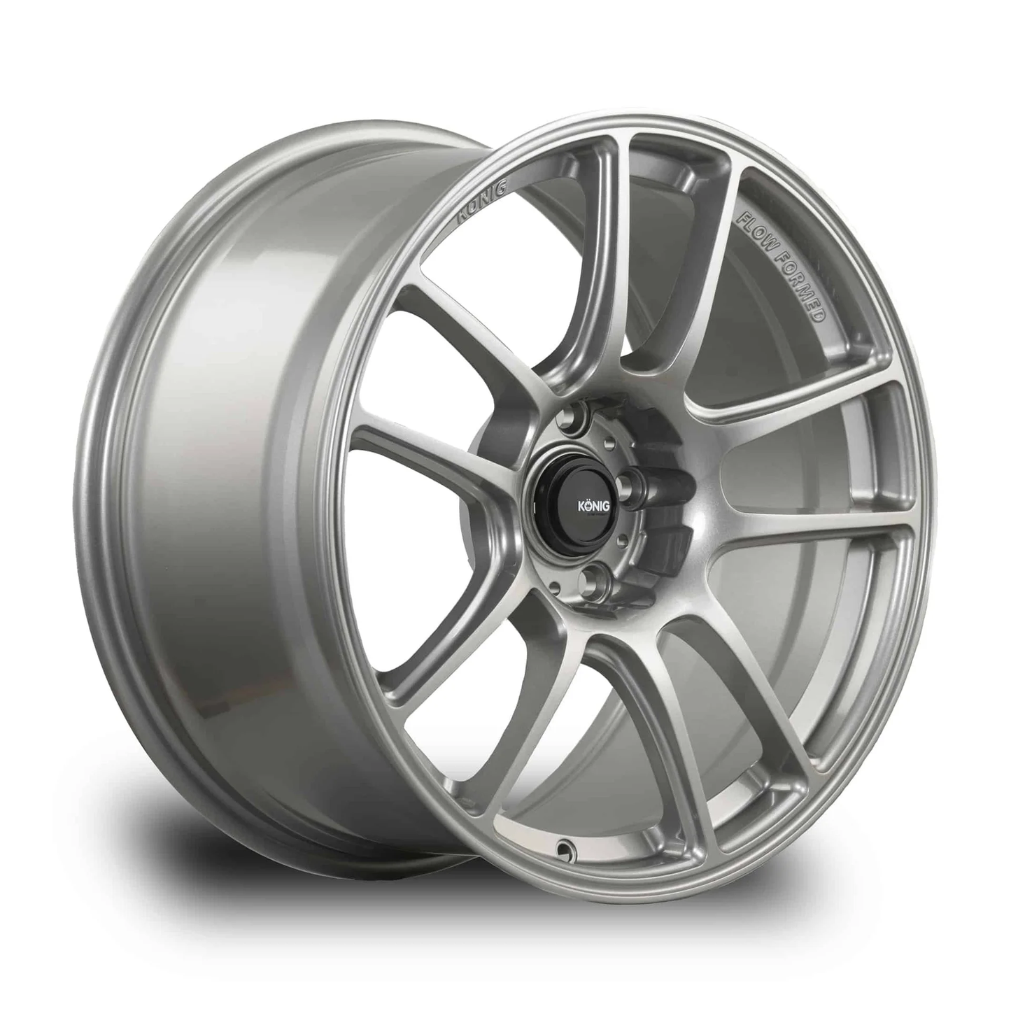 Set of (4) 18x9.5 +35 5X114.3 Konig Heliogram - Titanium Metallic - FREE SHIPPING