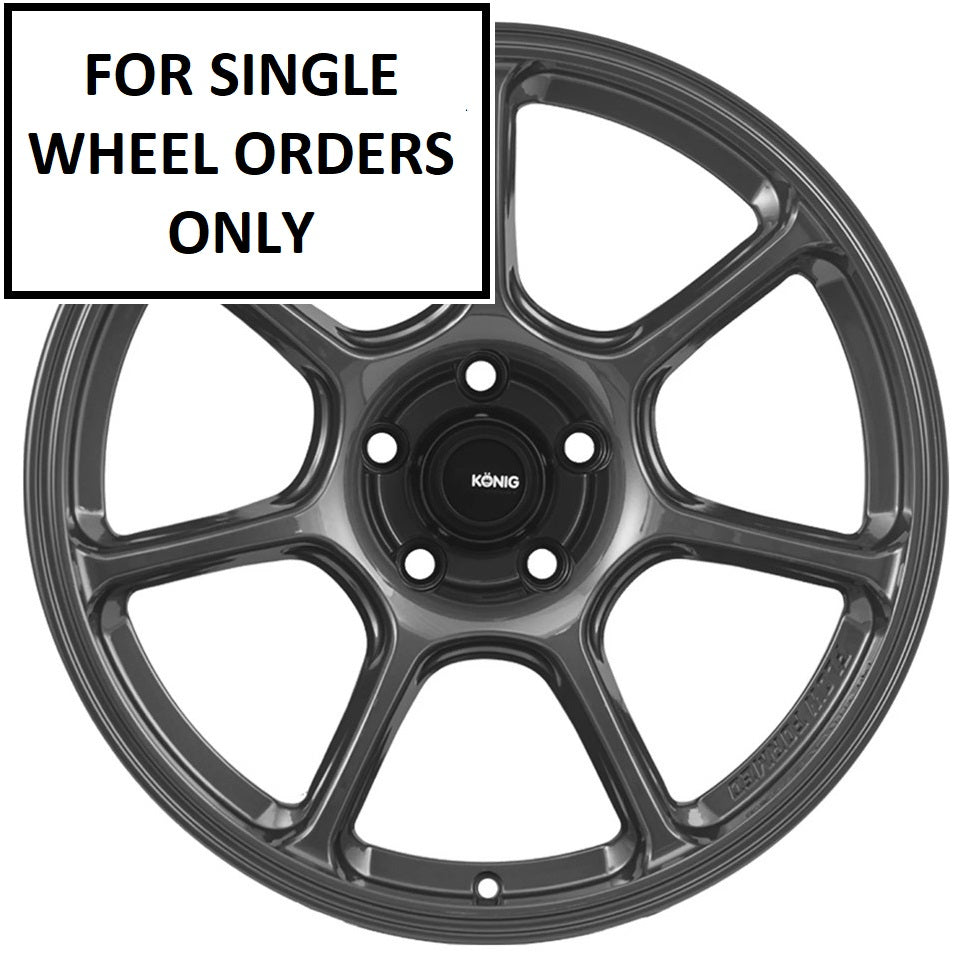 Konig Ultragram 17x10 5x100 +48 Carbon Bronze Metallic - (Single Wheel)